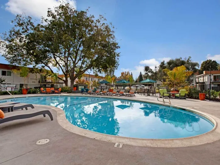 Sparkling Pool at The Davenport; Apartments Sacramento