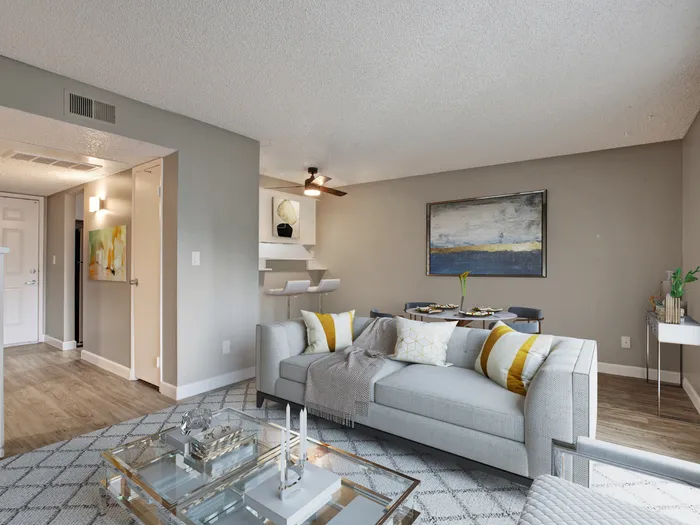 Living Room at River Blu Apartments  Sacramento Apartments