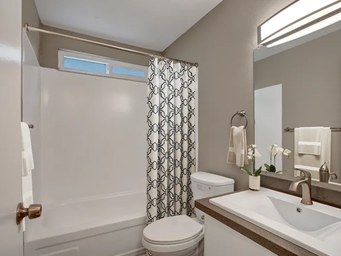 Bathroom at River Blu Apartments  Sacramento Apartments
