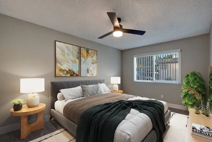 Comfortable Bedroom at The Davenport; Sacramento Apartments