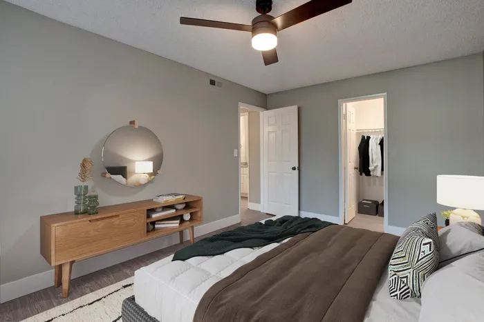 Airy Bedroom at The Davenport; Apartments Sacramento