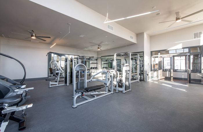 State-of-the-art 24/7 fitness center | Peakline at Copperleaf | Aurora Apartments