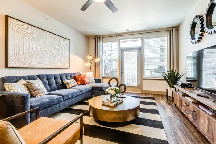 Ceiling fans in living and bedrooms | Peakline at Copperleaf | Aurora Apartments