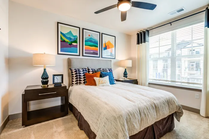 Ceiling fans in living and bedrooms | Peakline at Copperleaf | Aurora Apartments