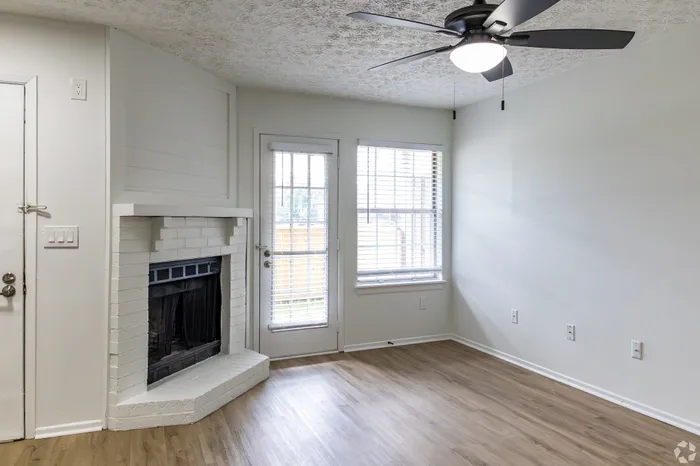 Hickory Creek Apartments | Columbus, OH | Living Space w/ Fireplace