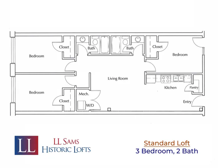 Standard 3-2 Floor Plan