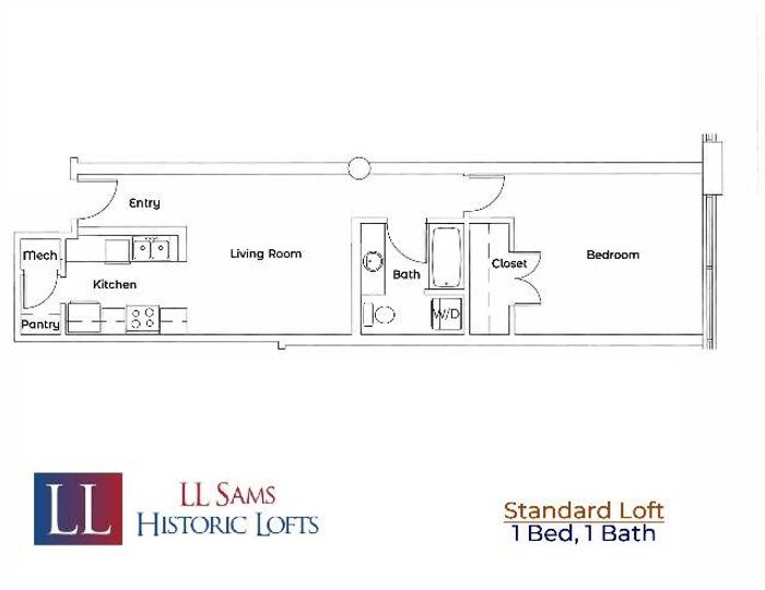 Standard 1-1 Floor Plan
