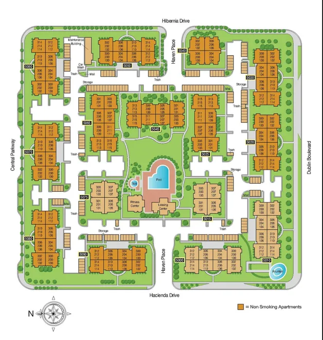 Site Map of Fountains at Emerald Park Apartments | Fountains at Emerald Park Apartments | Apartments in Dublin, CA