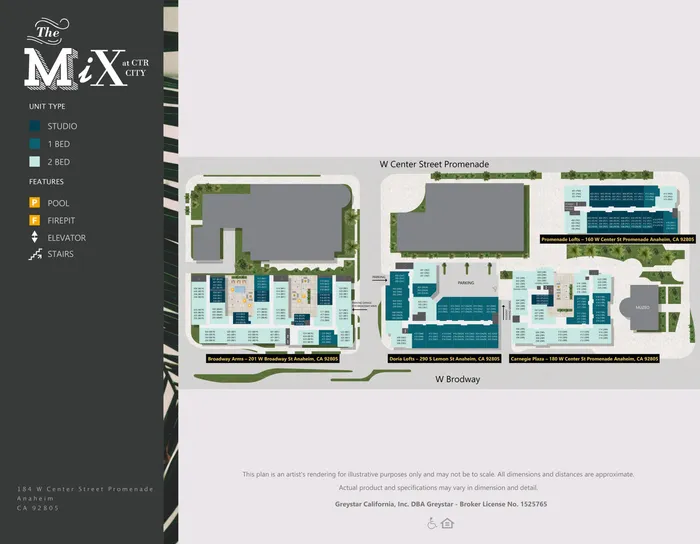 Site Map | Mix at CTR City Apartments | Apartments for Rent in Anaheim, CA