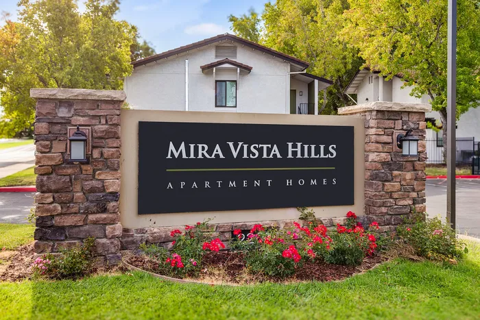 Exterior view of the monument sign