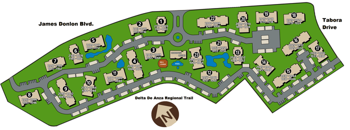 Twin Creeks - Property Layout Map
