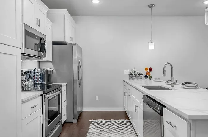 Luxury Kitchen with Modern Finishes and Granite Countertops