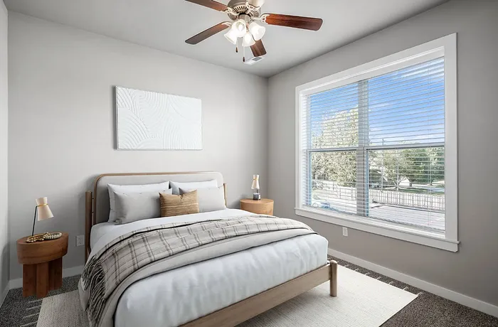 Apartment Bedroom Space at The Edge Luxury Apartments