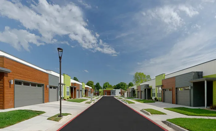 Exterior And Garages at The Edge Luxury Apartments