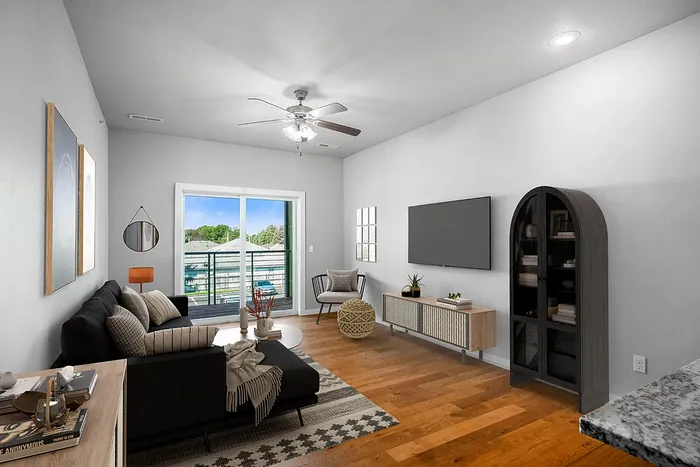 Living Room Interior at The Edge Luxury Apartments