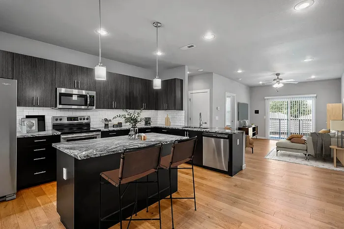 Kitchen Interior at The Edge Luxury Apartments
