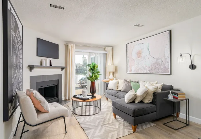 Interior Apartment Living Room at Metro On 5th