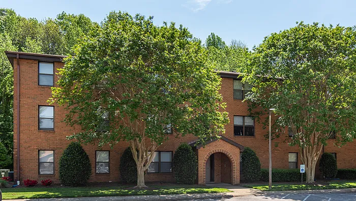 Building Entry At Green Tree Apartment