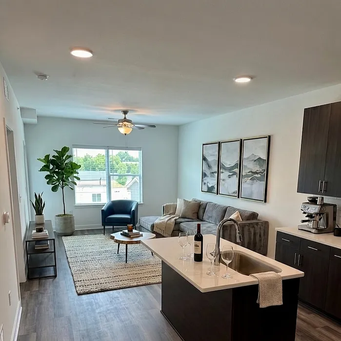 Kitchen & Living Room