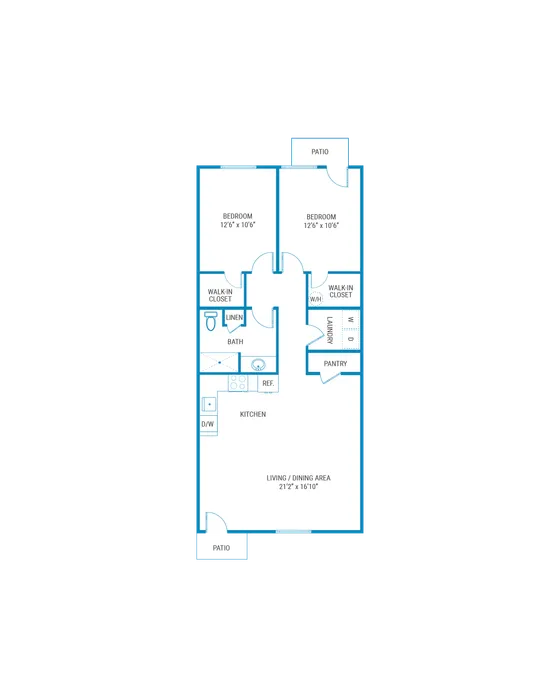 Two Bedroom One Bath