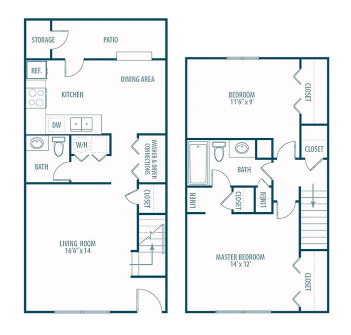 floor plan two bedroom