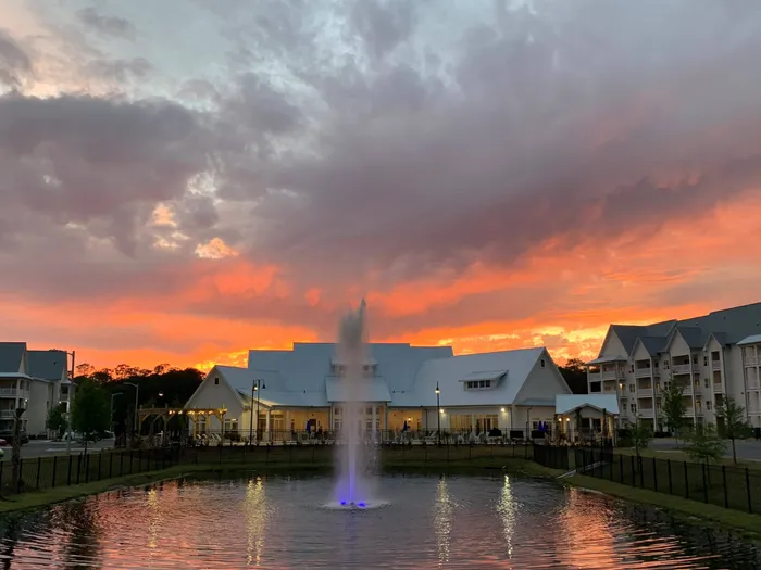 Pool at Sunset
