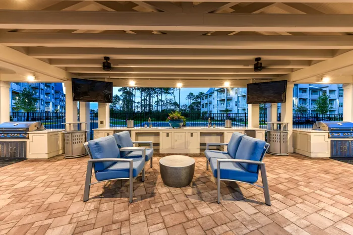 Poolside Entertainment Area