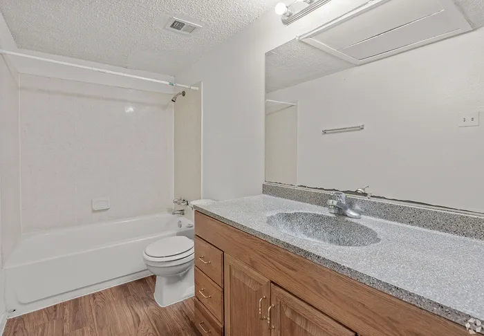 A bathroom in an apartment at Fox Trail