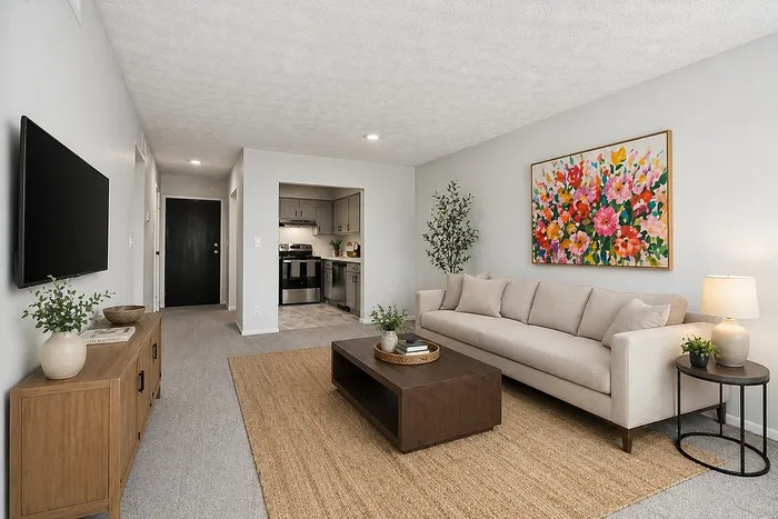 Center Court Apartments - Cozy Living Room
