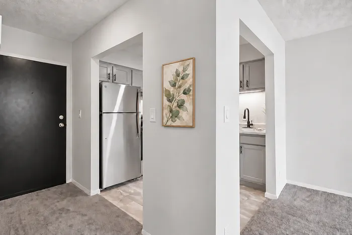 Center Court Apartments - Stainless Steel Fridge