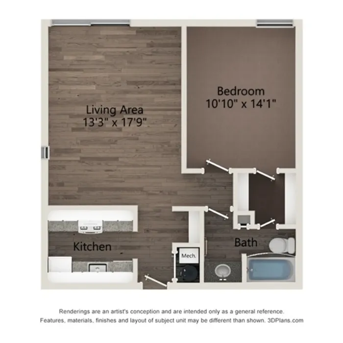 one bedroom one bathroom