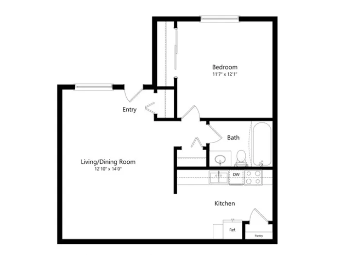 One Bedroom, One Bathroom Columbus, OH Apartment