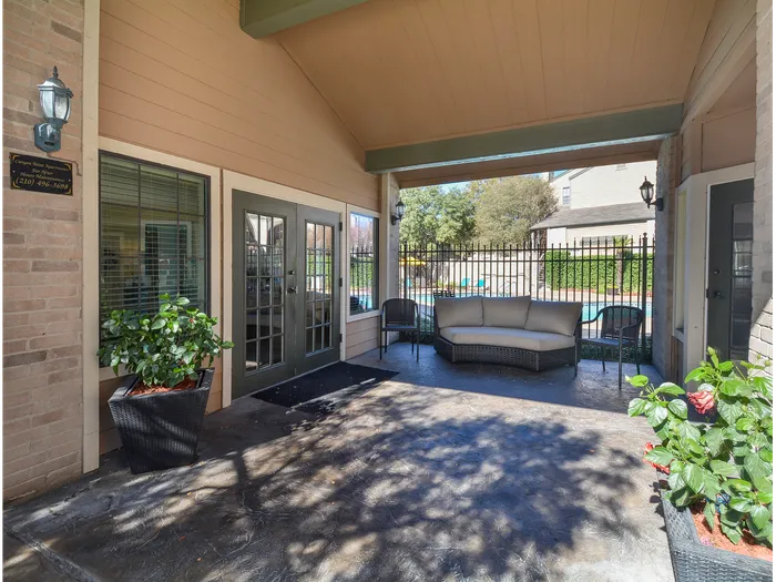 Entrance to Leasing Office and Fitness Center