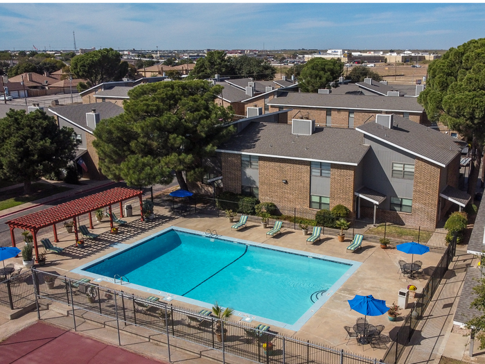 Aerial View of Pool Area