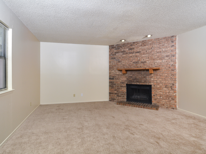 Living Area with Fireplace