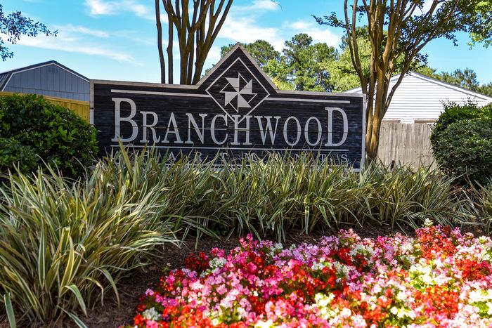 Branchwood Entrance Sign | Goose Creek Apts