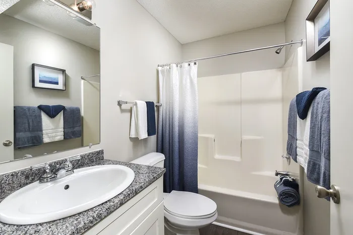 Two Bedroom | Ashley | Guest Bathroom | Middleton Cove Apts