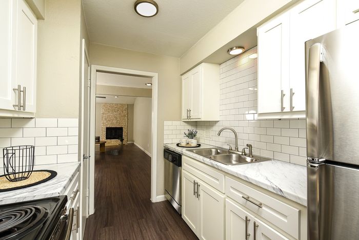 2/2 Upgraded Kitchen | Living room view