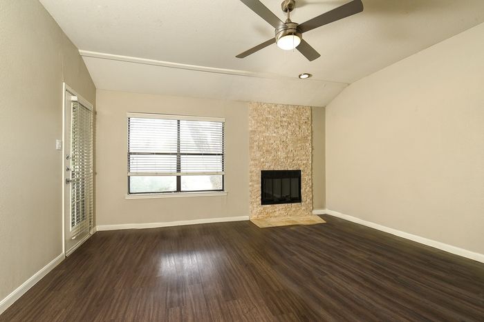 Upgraded Living Room | Fireplace | Access to patio