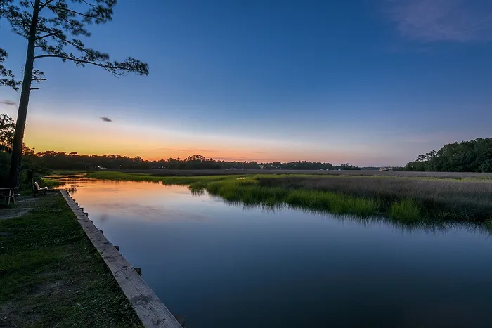 Marsh and Ashley River at Sunset