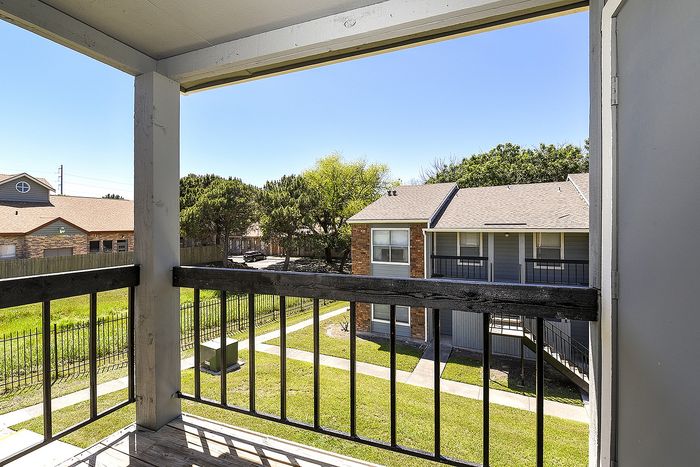 Balcony overlooking the courtyard