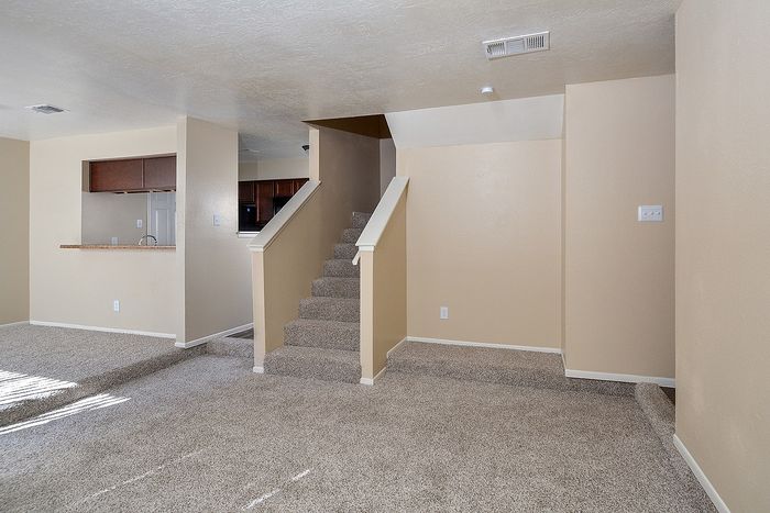 Townhome | Stairs | Kitchen | carpet