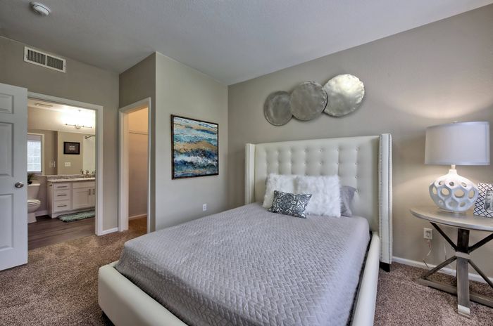 Bedroom with Attached Bathroom and Walk-In Closet