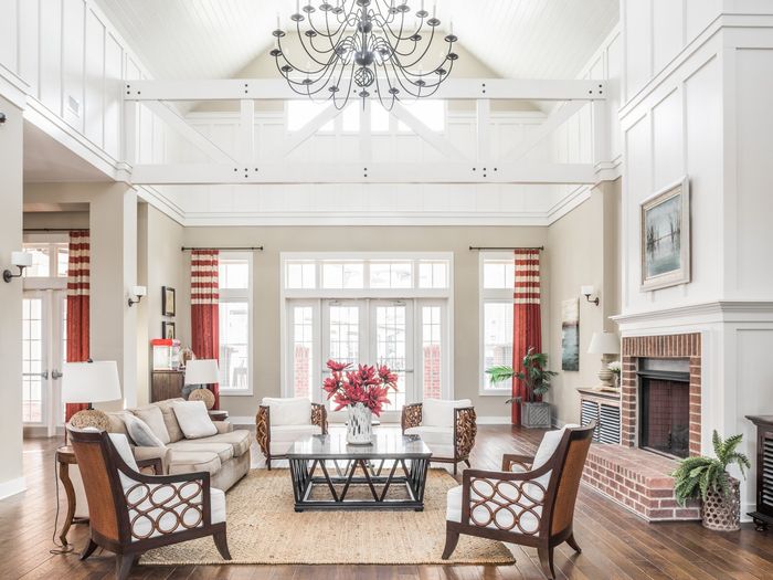 Open Clubhouse Sitting Area with Fireplace