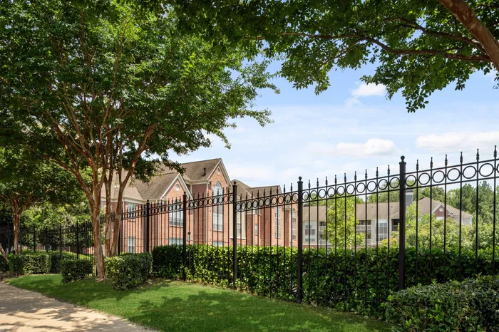 Exterior view of gated apartment community in Memphis, TN