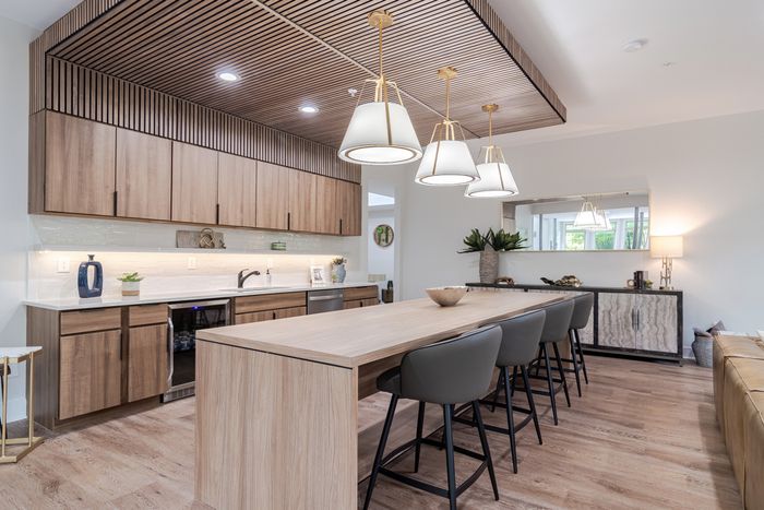 Newly Renovated Clubhouse Kitchen and Seating Area