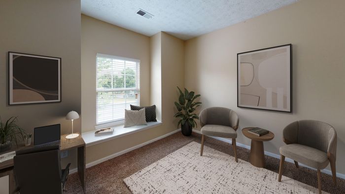 Bedroom with Window Seat