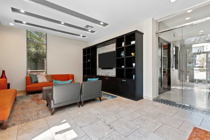 Resident lounge: a stylish space to relax and socialize.