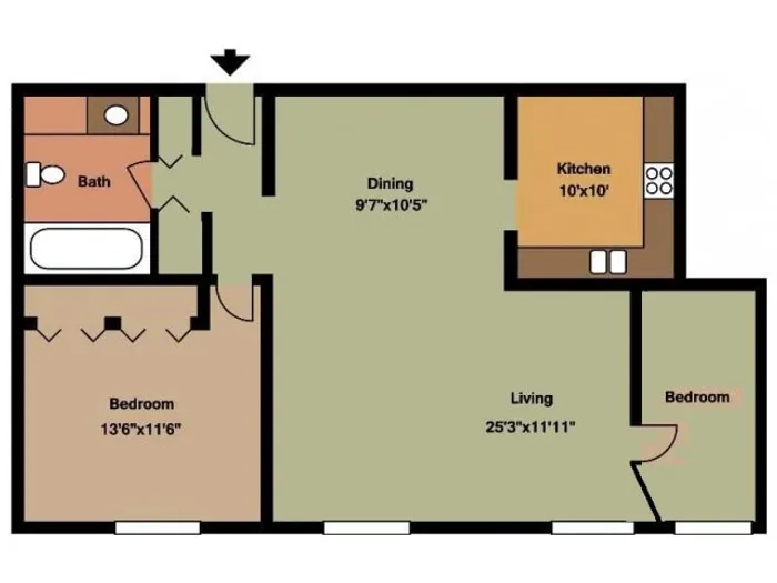 2 Bedroom Unit C