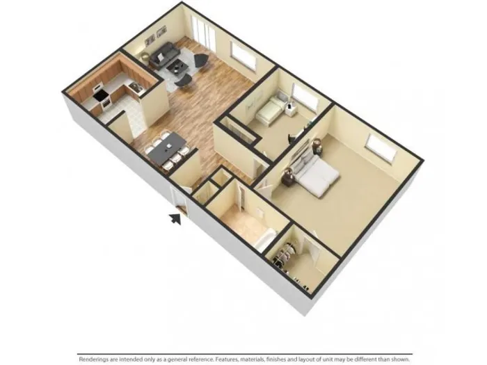 3D - Unit D Furnished